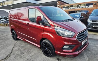 2021 FORD TRANSIT CUSTOM 300 LIMITED ECO BLUE PANEL VAN WITH ONLY 1 OWNER FROM NEW