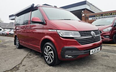 2021 VW TRANSPORTER CALIFORNIA COAST AUTO/DSG CAMPER VAN. ONLY 49,436K MILES