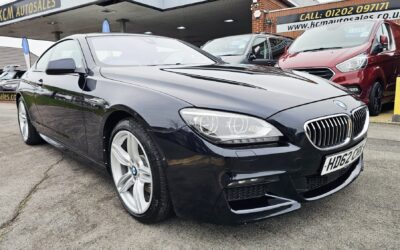 2012 BMW 640D M-SPORT 3.0 LITRE AUTOMATIC DIESEL EURO 5 COUPE 313 BHP COVERED 117,191 MILES, 1 OWNER FROM NEW