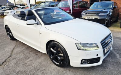 2010 AUDI A5 TFSI 2.0 LITRE MANUAL PETROL CONVERTIBLE