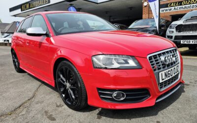 2010 AUDI S3 2.0 TFSI SPORTBACK 5 DOOR PETROL MANUAL QUATTRO EURO 5 265 PS COVERED 116,753 MILES