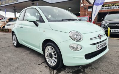 2016 FIAT 500 POP STAR 1.2 PETROL 3 DOOR MANUAL HATCHBACK EURO 6 S/S 69 BHP SERVICE HISTORY PRESENT LAST BEING DONE AT 47,343 MILES