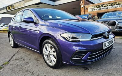 2022 VOLKSWAGEN POLO STYLE 1.0 TSI HATCHBACK 5 DOOR PETROL MANUAL EURO 6 S/S 95 PS 1 LADY OWNER FROM NEW PRESENTED IN VIBRANT VIOLET METALLIC COVERED 35,000 MILES