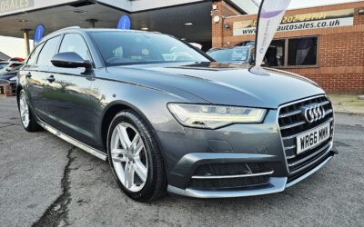 2016/66 AUDI A6 TDI S-LINE ULTRA 2.0 LITRE AUTOMATIC ESTATE. LOW TAX MODEL