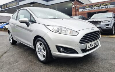 2014 FORD FIESTA ZETEC 1.25 LITRE MANUAL PETROL. FULL SERVICE HISTORY
