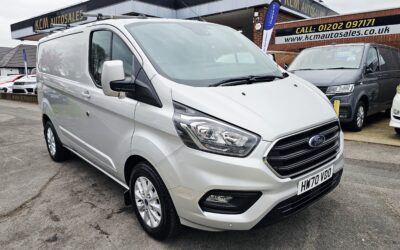 2020 FORD TRANSIT CUSTOM 2.0 280 ECO BLUE LIMITED AUTOMATIC L1 H1 EURO 6. COVERED ONLY 51,584 MILES