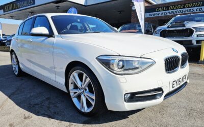 2015 BMW 1 SERIES SPORT 2.0 DIESEL 118D 5 DOOR HATCHBACK MANUAL EURO 5 S/S ONLY 2 FORMER OWNERS FROM NEW COVERED 98,281 MILES