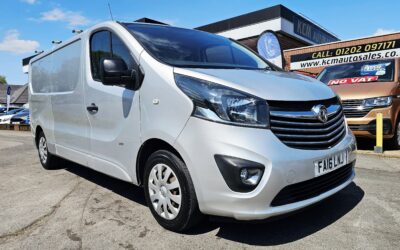 FRESH IN PART EXCHANGE 2016 VAUXHALL VIVARO 1.6 LITRE MANUAL DIESEL PANEL VAN