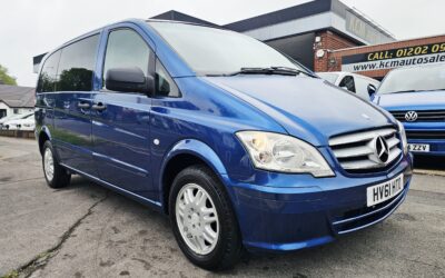 2011/61 MERCEDES VITO 116 CDI 2.1 LITRE MANUAL DIESEL 6 SEATER WINDOW VAN