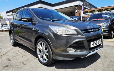 2016 FORD KUGA TITANIUM SPORT 2.0- TDCI SUV 5 DOOR DIESEL MANUAL 2WD EURO 6 S/S 150 PS WITH ONLY 1 OWNER FROM NEW COVERED 94,730 MILES