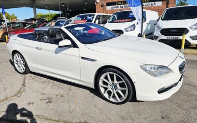 2012 BMW 6 SERIES SE 3.0 640I CONVERTIBLE 2 DOOR PETROL AUTOMATIC EURO 5 S/S 320 PS COERED ONLY 72,878 MILES