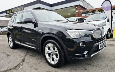 2015 BMW X3 2.0 20D X-LINE SUV 5 DOOR DIESEL AUTOMATIC XDRIVE EURO 6 S/S 190 PS, COVERED 92,065 MILES