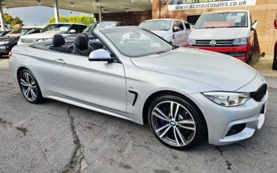 2016 BMW 4 SERIES M-SPORT 3.0 435D CONVERTIBLE 2 DOOR DIESEL AUTOMATIC X DRIVE EURO 6 S/S 313PS COVERED 60,216 MILES