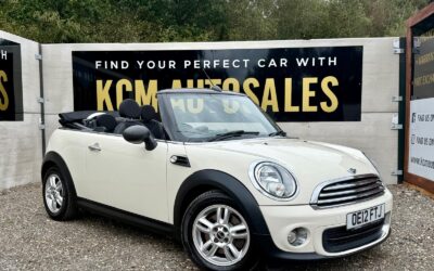 2012 MINI ONE 1.6 LITRE MANUAL PETROL COVERTIBLE